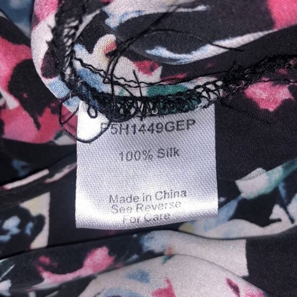 Parker Mae Vienna Silk Wrap Top - S - Picture 9 of 9